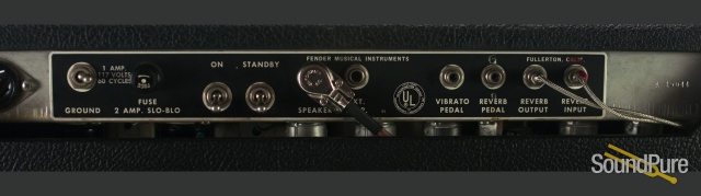 Fender 1967 Deluxe Reverb Blackface Vintage Amp - Used — image 8