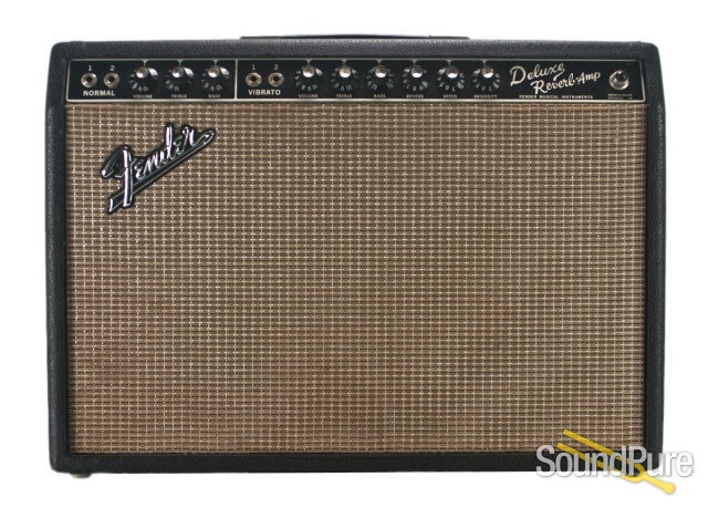 Fender 1967 Deluxe Reverb Blackface Vintage Amp - Used — image 1