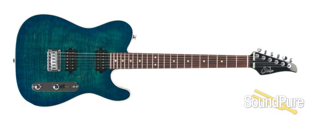 Suhr Classic T Aqua Blue Burst HH IRW Electric #22354 - Used — image 4