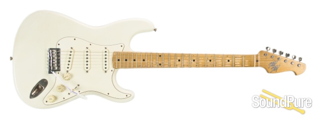 Mario Guitars S-Style Olympic White Relic SSS #1116222 — image 4