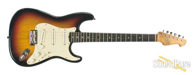 Mario Guitars S-Style 3-Tone Burst Relic SSS #1116219 — image 4