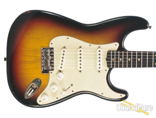 Mario Guitars S-Style 3-Tone Burst Relic SSS #1116219 — image 8
