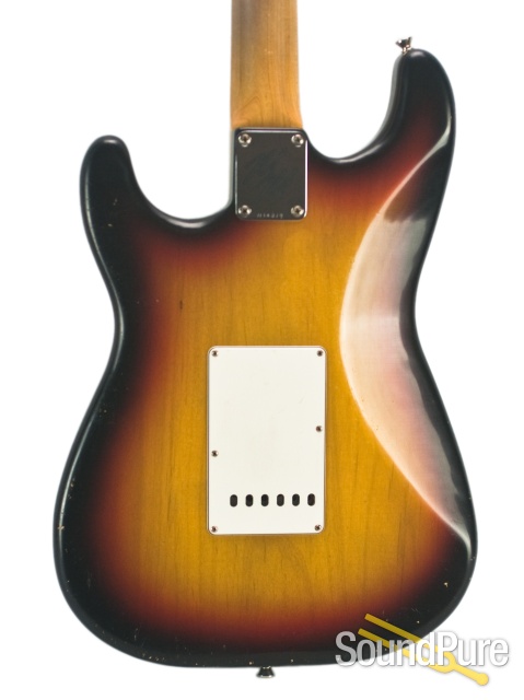 Mario Guitars S-Style 3-Tone Burst Relic SSS #1116219 — image 9
