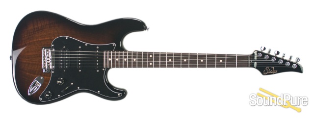 Suhr Custom Classic Figured Walnut 2-Tone Burst HSS #JS5F3Q — image 4