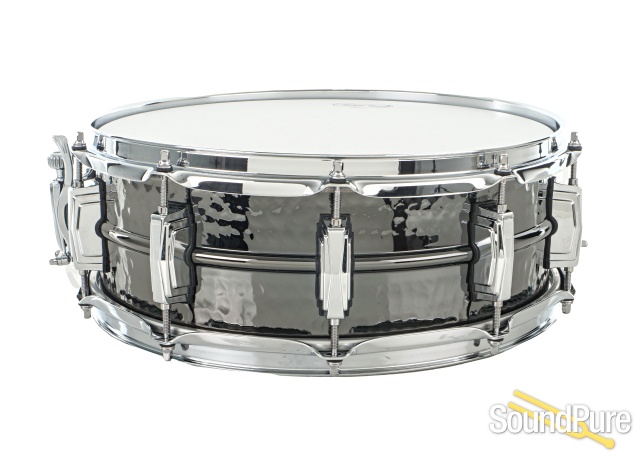 Ludwig 5X14 Hammered Black Beauty Snare Drum-Imperial LB416K — image 8