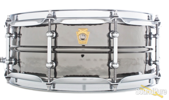 Ludwig 5x14 Hammered Black Beauty Snare Drum-Tube LB416T — image 1