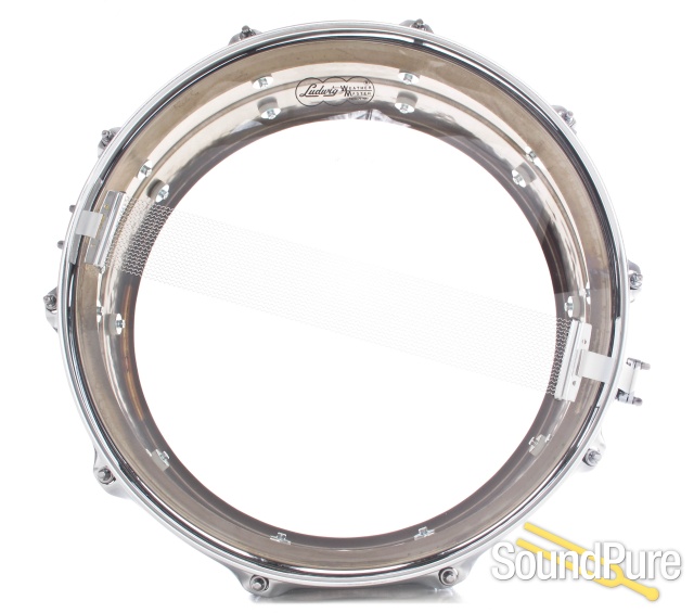 Ludwig 5x14 Hammered Black Beauty Snare Drum-Tube LB416T — image 3