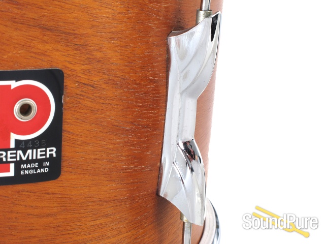 Premier 4pc 1970s Mahogany Drum Set Natural Satin — image 8