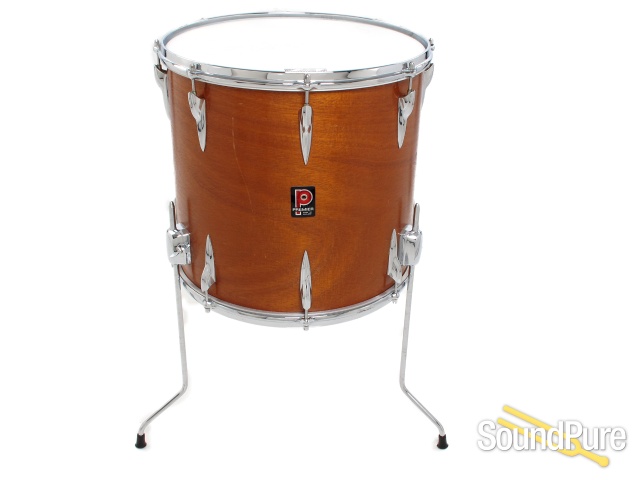 Premier 4pc 1970s Mahogany Drum Set Natural Satin — image 10