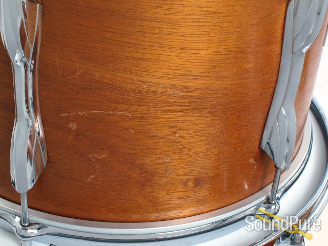 Premier 4pc 1970s Mahogany Drum Set Natural Satin — image 14