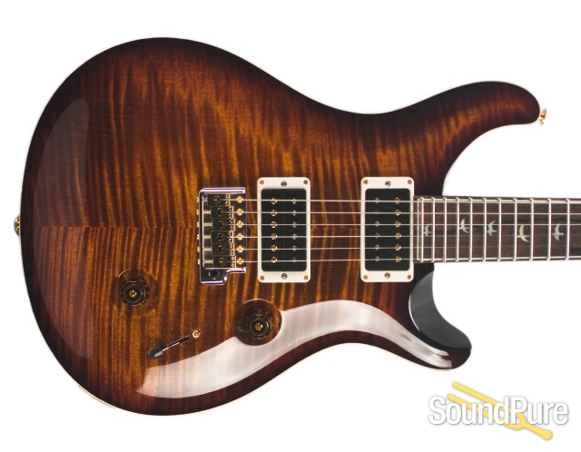 PRS 30th Anniv. Wood Library Black Gold Custom 24 - Used — image 8