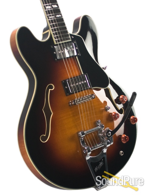 Eastman T486B-SB Sunburst Semi-Hollow Electric #10455559 — image 7