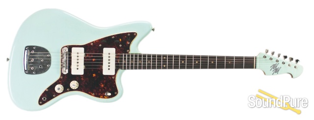 Mario Guitars Jazz-Style Sonic Blue Electric Guitar #1216232 — image 4