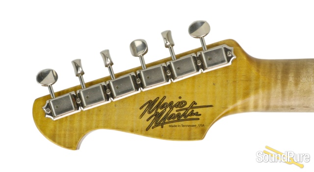 Mario Guitars S-Style Firemist Silver Electric Guitar — image 4