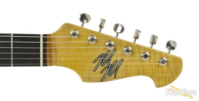 Mario Guitars S-Style Firemist Silver Electric Guitar — image 6