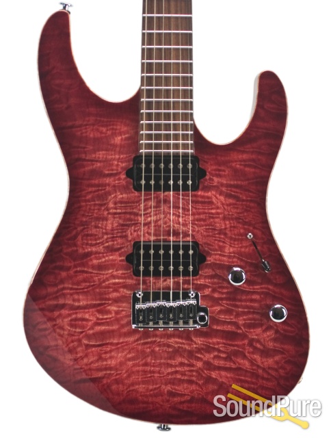 Suhr Modern Ltd. Edition Faded Trans Wine Red Burst - Used — image 1