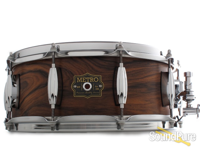Metro Drums 5.5x14 Jarrah Ply Snare Drum-Rosewood Satin — image 1