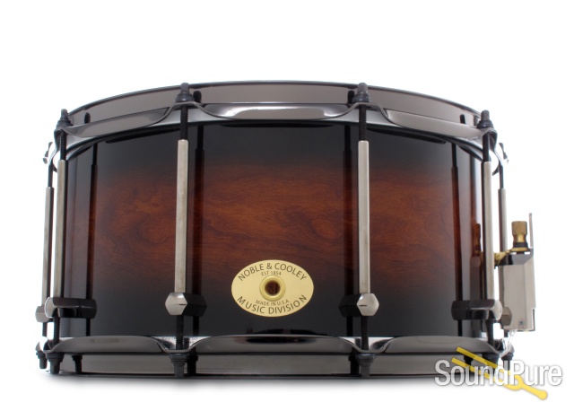 Noble & Cooley 7x14 Classic SS Cherry Snare Drum-Black Burst — image 1