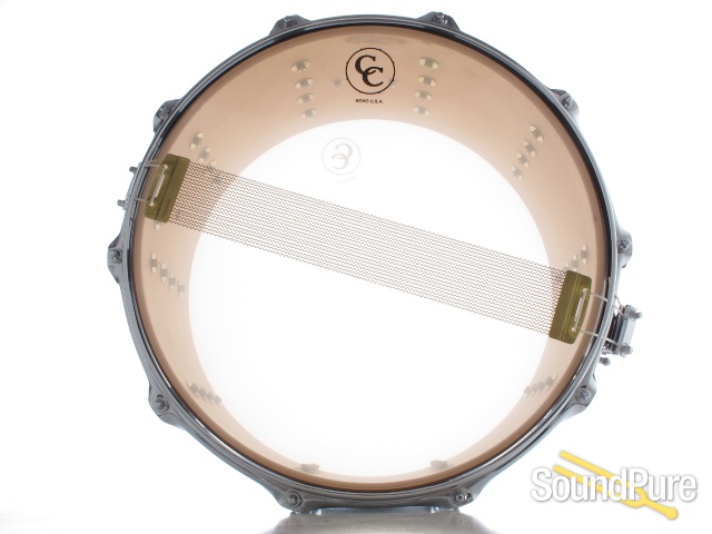 C&C Drums Custom 8x14 Maple/Gum Snare Drum-Mahogany Stain — image 3