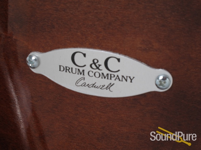 C&C Drums Maple/Gum Drum Set-Mahogany Stain Gloss — image 3
