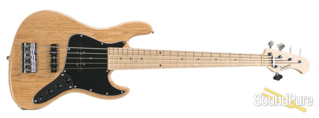 Sadowsky MV5 Natural Gloss 5-String Electric Bass Guitar — image 4