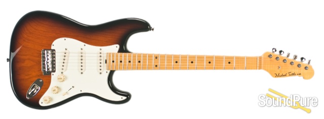 Michael Tuttle Custom Classic S 2-Tone Burst SSS #417 — image 4