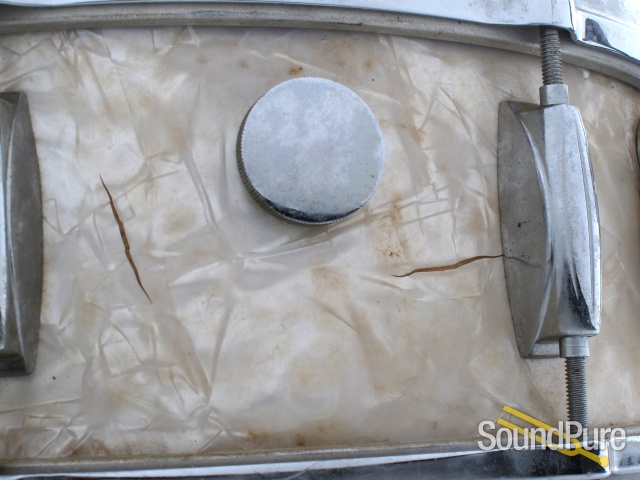 Gretsch 5x14 Round Badge Snare Drum Vintage Pearl — image 3