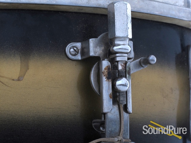 Ludwig 5x14 Pioneer Snare Drum Black/Gold Duco — image 8