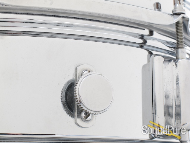 Rogers 5x14 Powertone Chrome over Brass Snare Drum — image 6