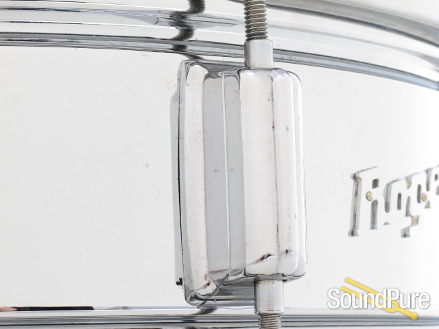 Rogers 5x14 Powertone Chrome over Brass Snare Drum — image 7
