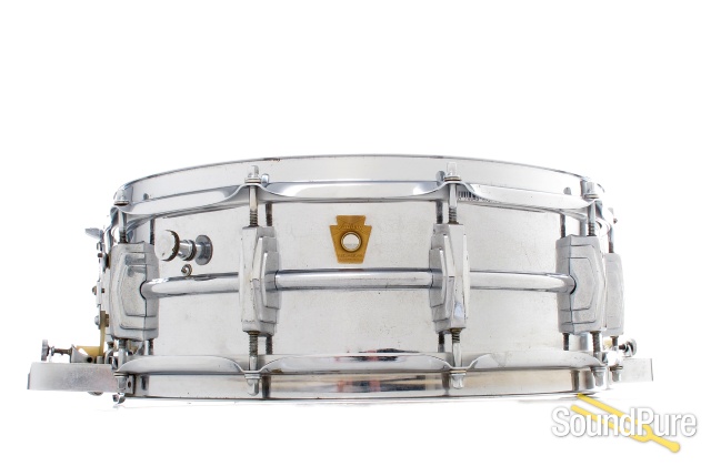 Ludwig 5x14 Super Sensitive Chrome Over Brass-Pre Serial — image 1