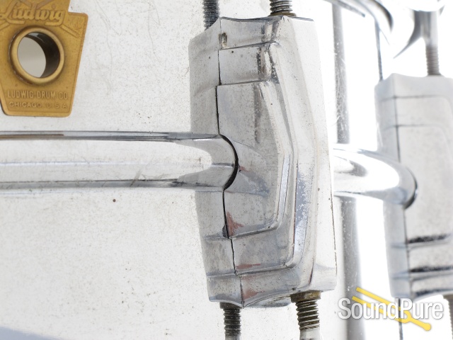 Ludwig 5x14 Super Sensitive Chrome Over Brass-Pre Serial — image 6