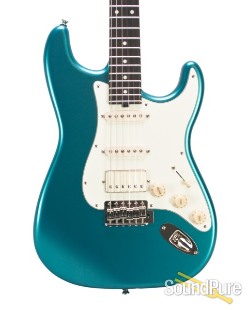Tuttle Custom Classic S Satin Aqua Metallic HSS #394 - Used — image 1