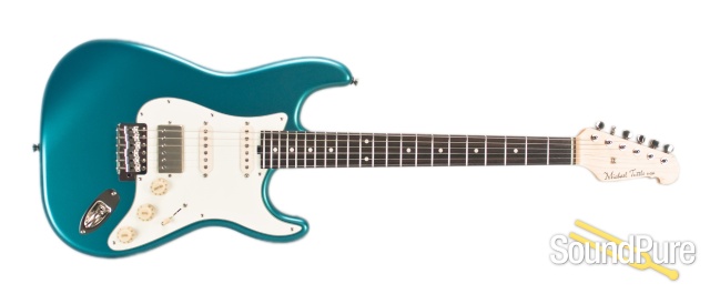 Tuttle Custom Classic S Satin Aqua Metallic HSS #394 - Used — image 8