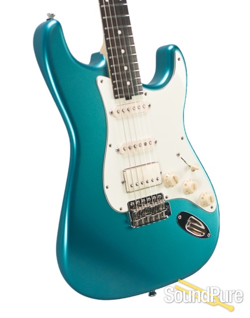 Tuttle Custom Classic S Satin Aqua Metallic HSS #394 - Used — image 9