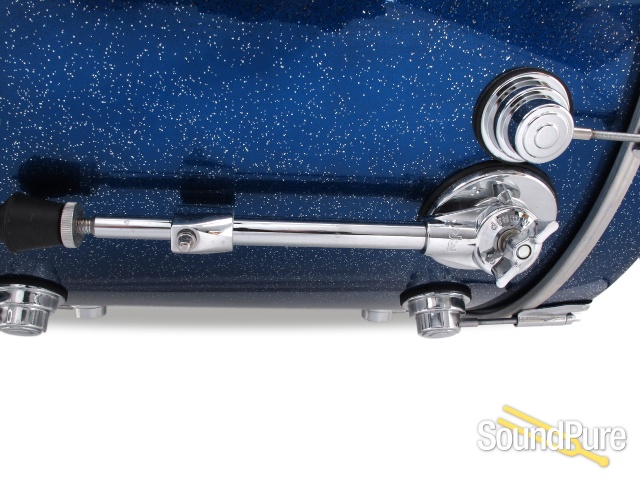 DW 4pc Collectors Maple Drum Set-Silver Blue Sparkle Lacquer — image 11