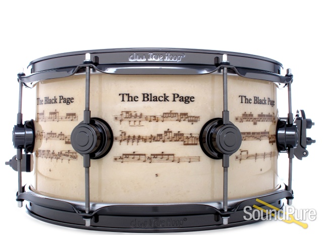 DW 6.5x14 ICON Terry Bozzio The Black Page Snare Drum — image 1