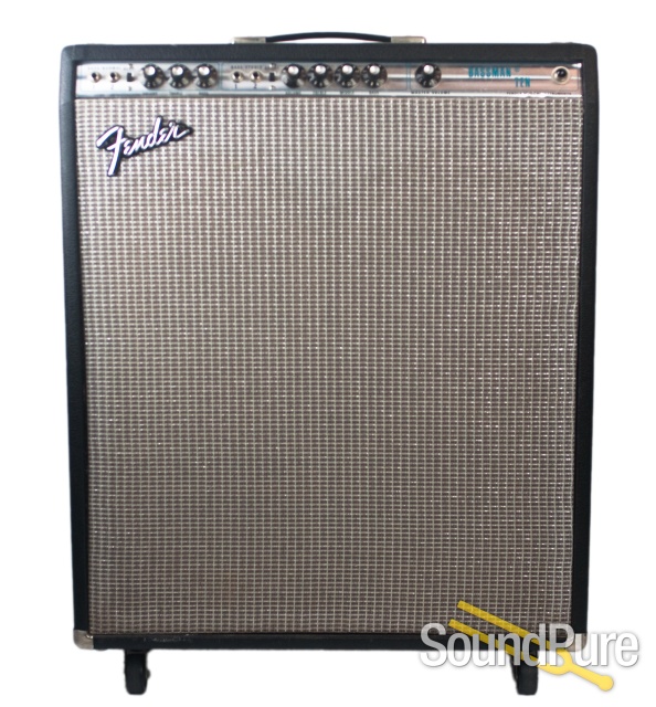 Fender '77 Bassman Ten Silverface 4x10 Combo Amp - Used — image 1