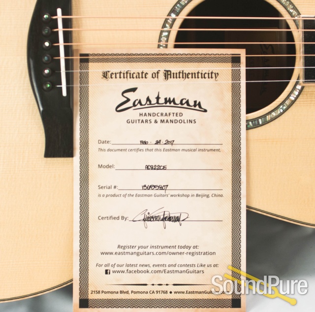 Eastman AC822CE Grand Auditorium Acoustic/Electric #13655807 — image 2