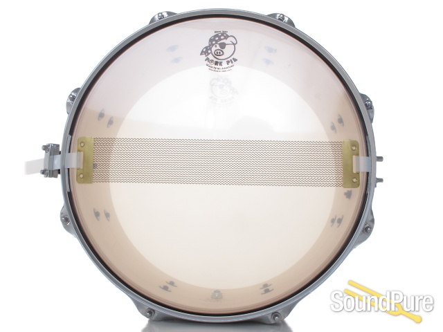 Pork Pie 7x13 Brandied Peach Snare Drum-Mahogany Oil — image 3
