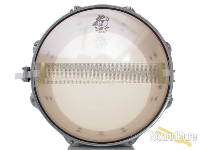 Pork Pie 7x13 Brandied Peach Maple Snare Drum-Ebony Oil — image 2