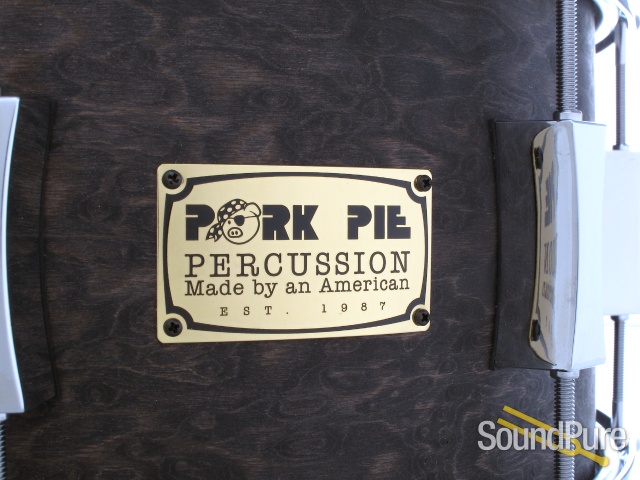 Pork Pie 7x13 Brandied Peach Maple Snare Drum-Ebony Oil — image 3