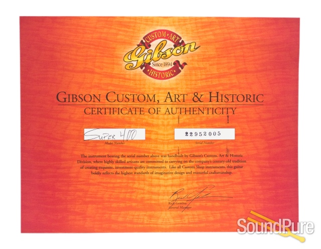 Gibson Custom Super 400 Sunburst Archtop #22952005 - Used — image 3