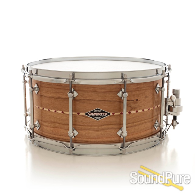 Craviotto 6.5x14 Cherry Custom Snare Drum 30/30 — image 1