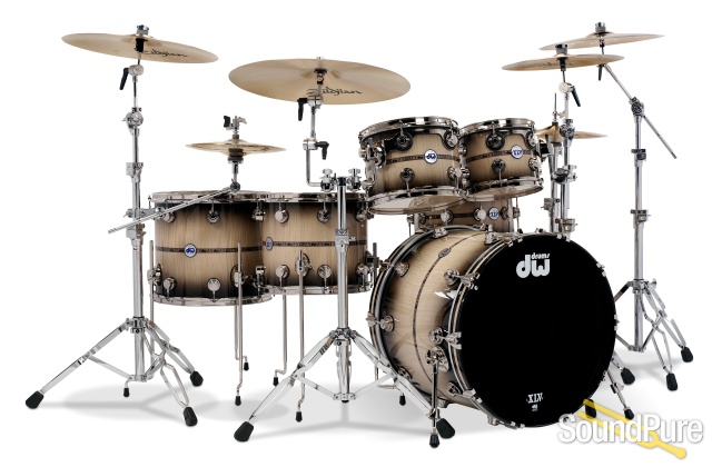 DW 6pc Collectors Exotic 45th Anniversary Drum Set — image 1