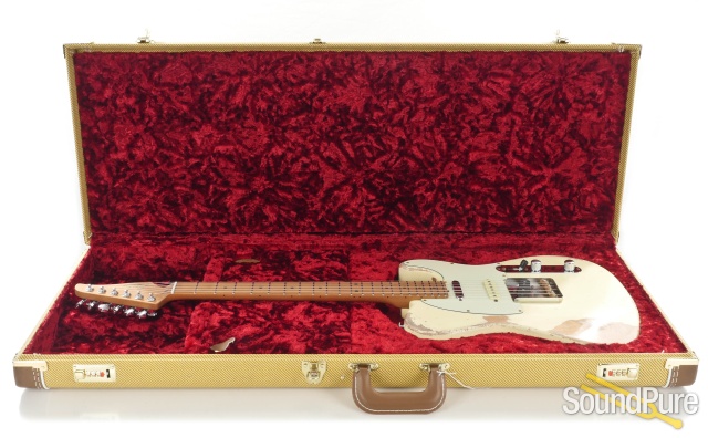 Suhr Custom Classic T Antique Vintage White Electric #JS9L8F — image 6