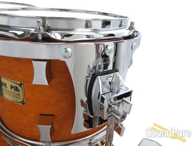 Pork Pie 4pc Maple Drum Set- Brandied Peach-Orange Oil — image 3