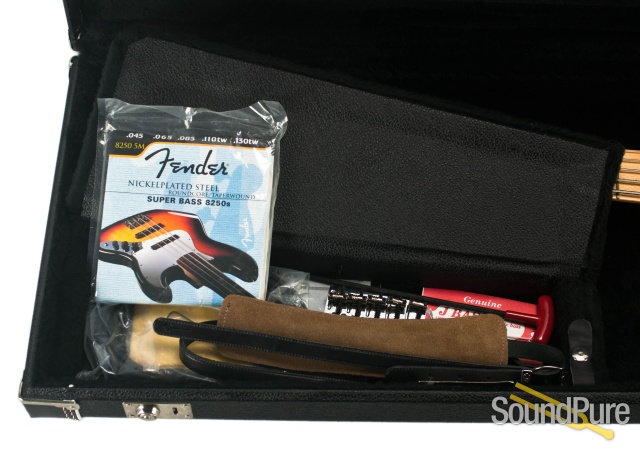 Fender CS Custom Classic Jazz 5 Cherry Sunburst Bass - Used — image 9
