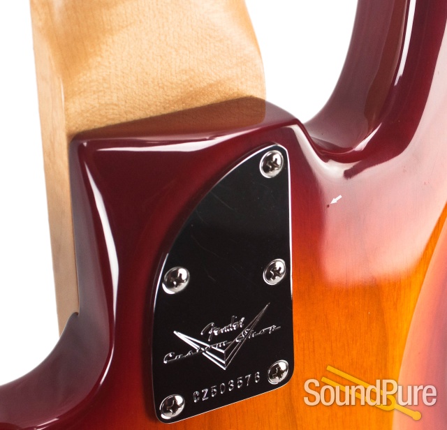 Fender CS Custom Classic Jazz 5 Cherry Sunburst Bass - Used — image 13