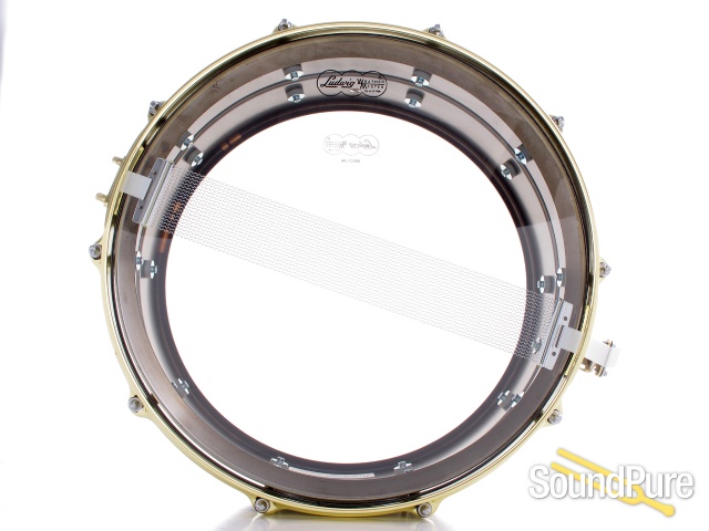 Ludwig 6.5x14 Black Beauty Snare Drum-Tube Lug-Brass LB417BT — image 4